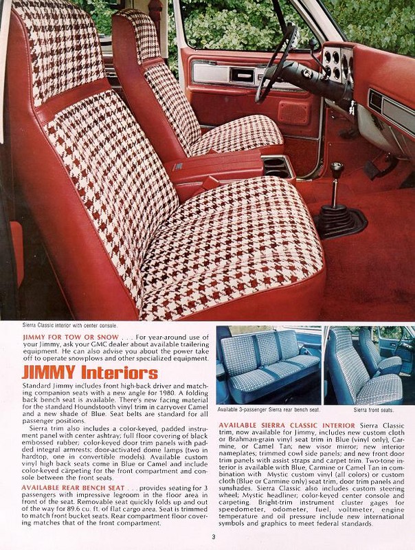 1980 GMC Jimmy Brochure Page 2